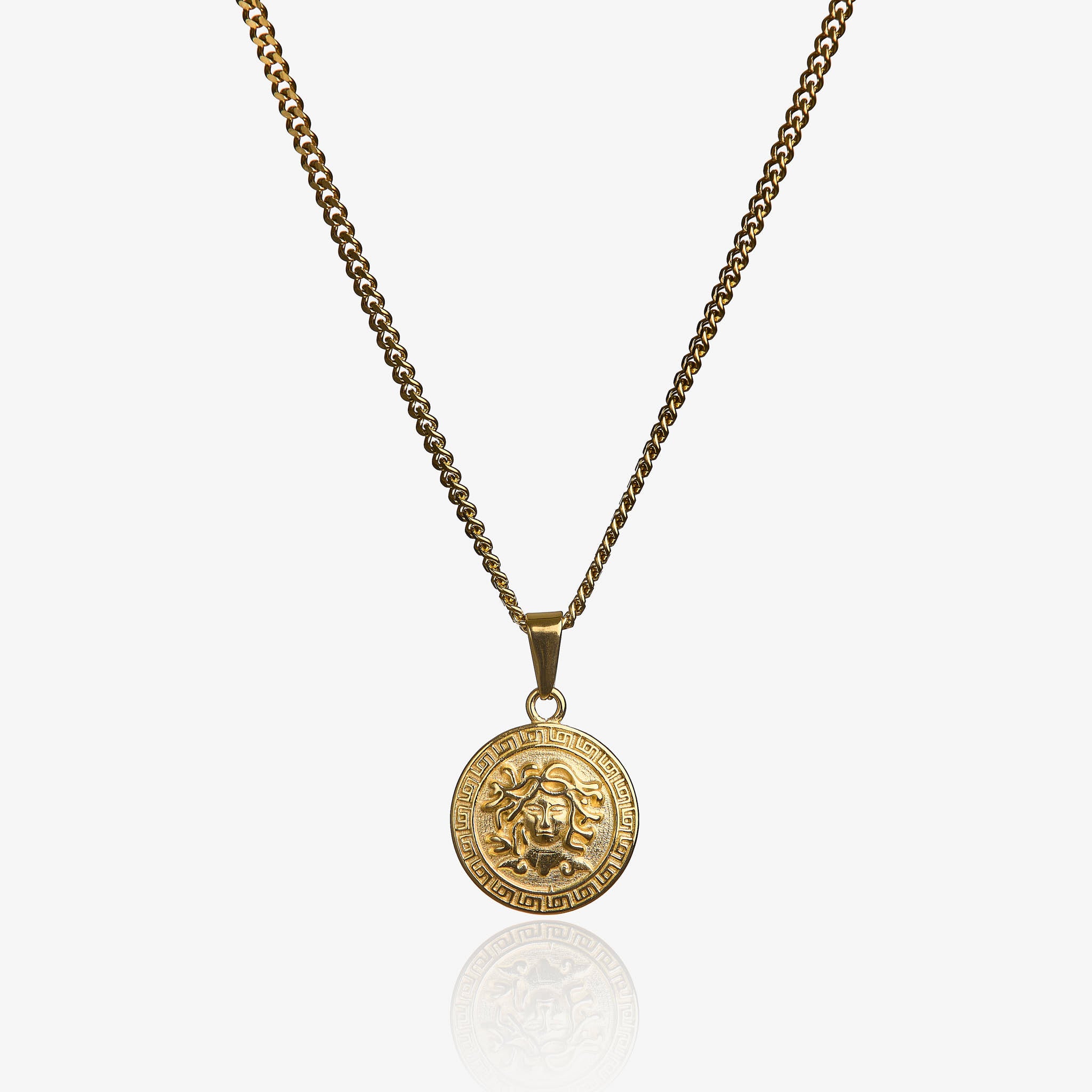 Medusa gold necklace Clearance