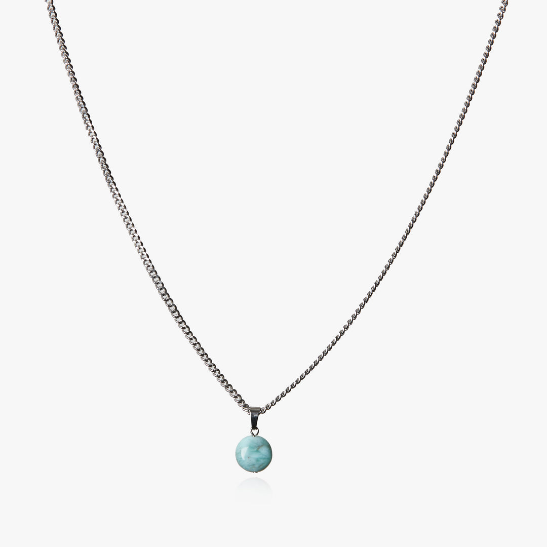 City of Silver Larimar Necklace #material_silver