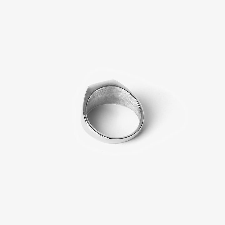 City of Gold Square Ring Silver #material_silver