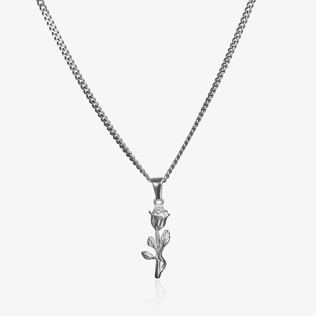 The Rose Necklace Silver #material_silver