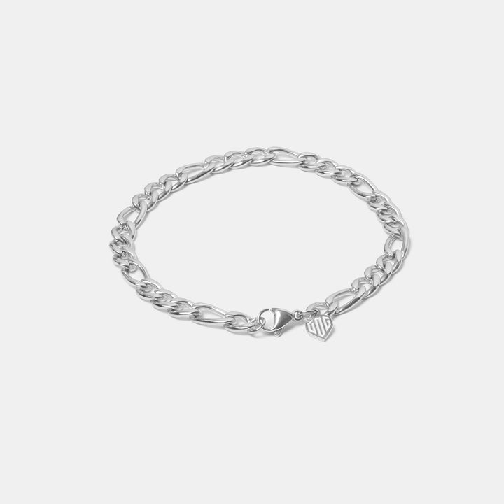 Figaro Bracelet Silver #material_silver