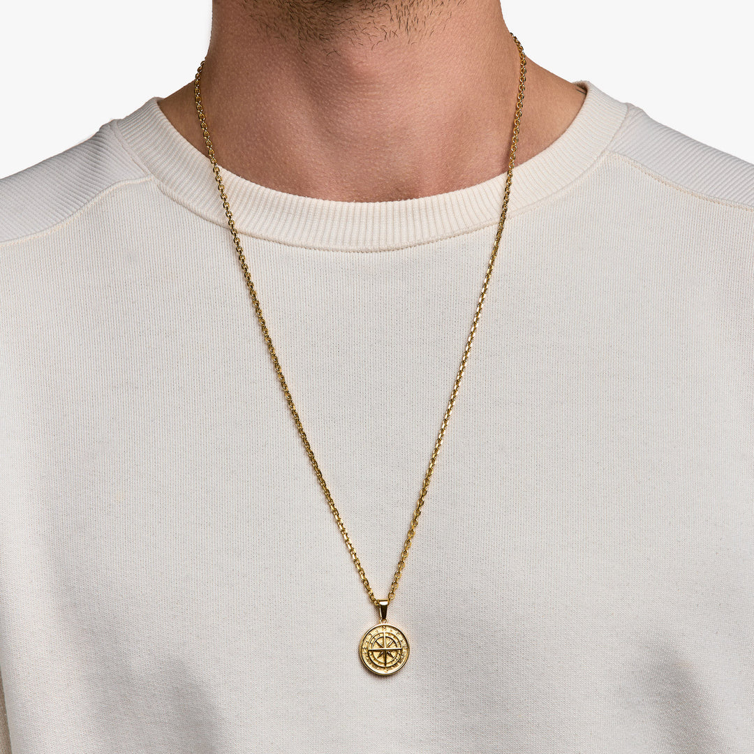 True North Necklace Gold #material_gold