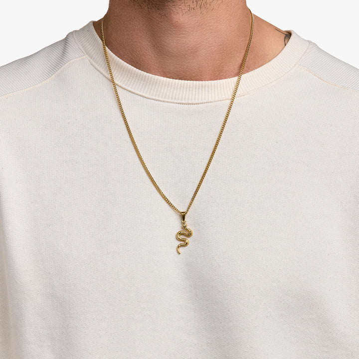 The Serpent Necklace Gold #material_gold