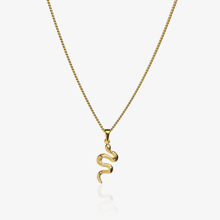 The Serpent Necklace Gold #material_gold