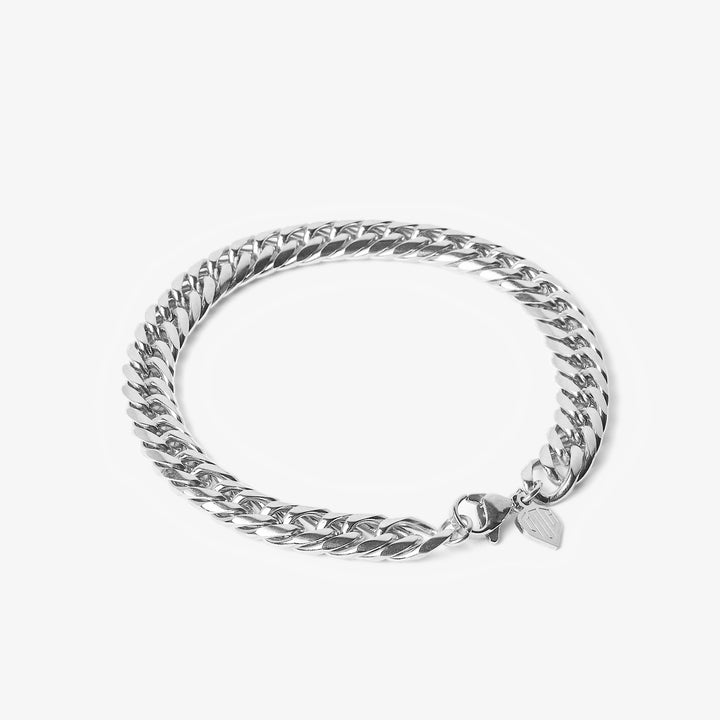 Curb Bracelet Silver #material_silver