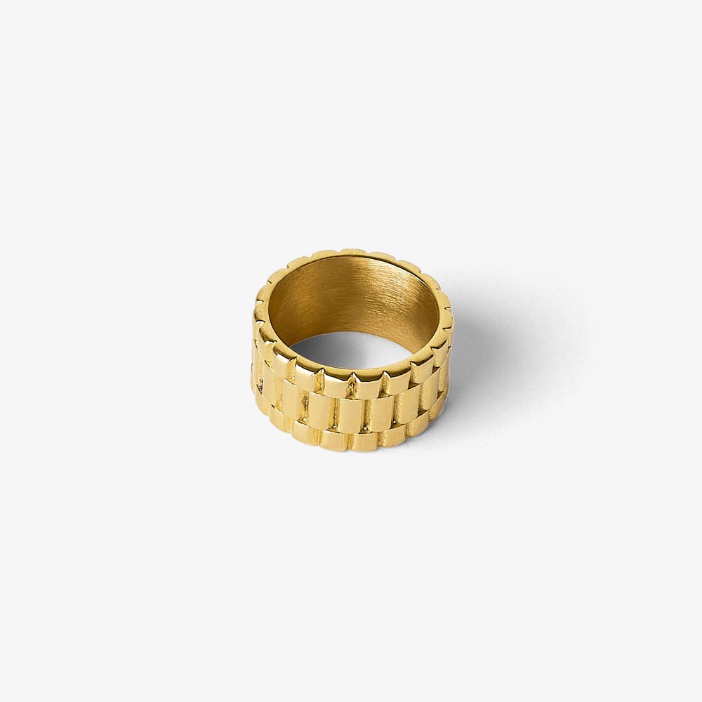 City of Gold Milanese Ring Gold #material_gold