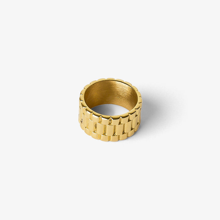 City of Gold Milanese Ring Gold #material_gold