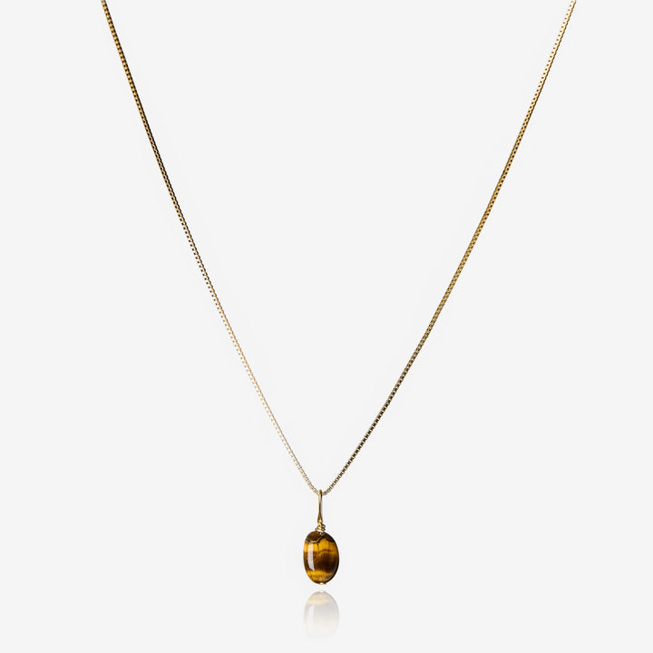Baby Tiger Necklace Gold #material_gold