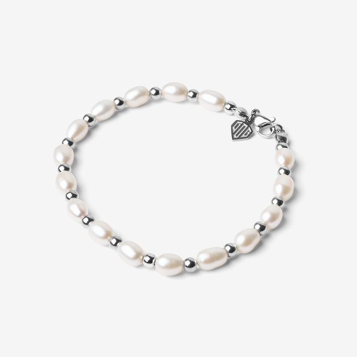 Pearl Bracelet Silver #material_silver