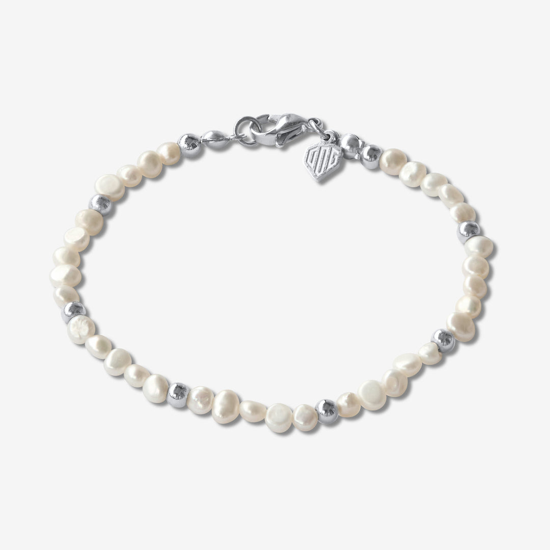 Pearl Bead Bracelet #material_silver