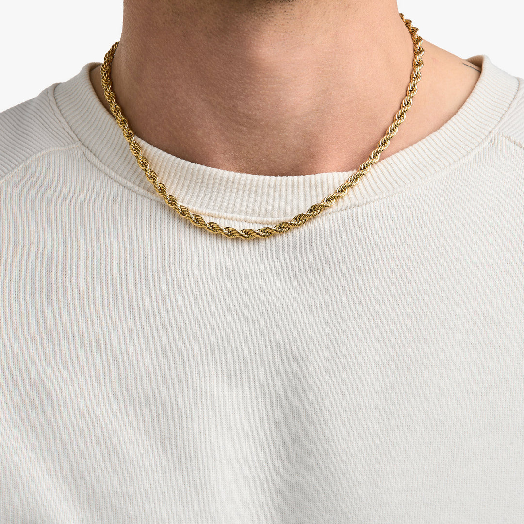 Thick Rope Chain Gold #material_gold