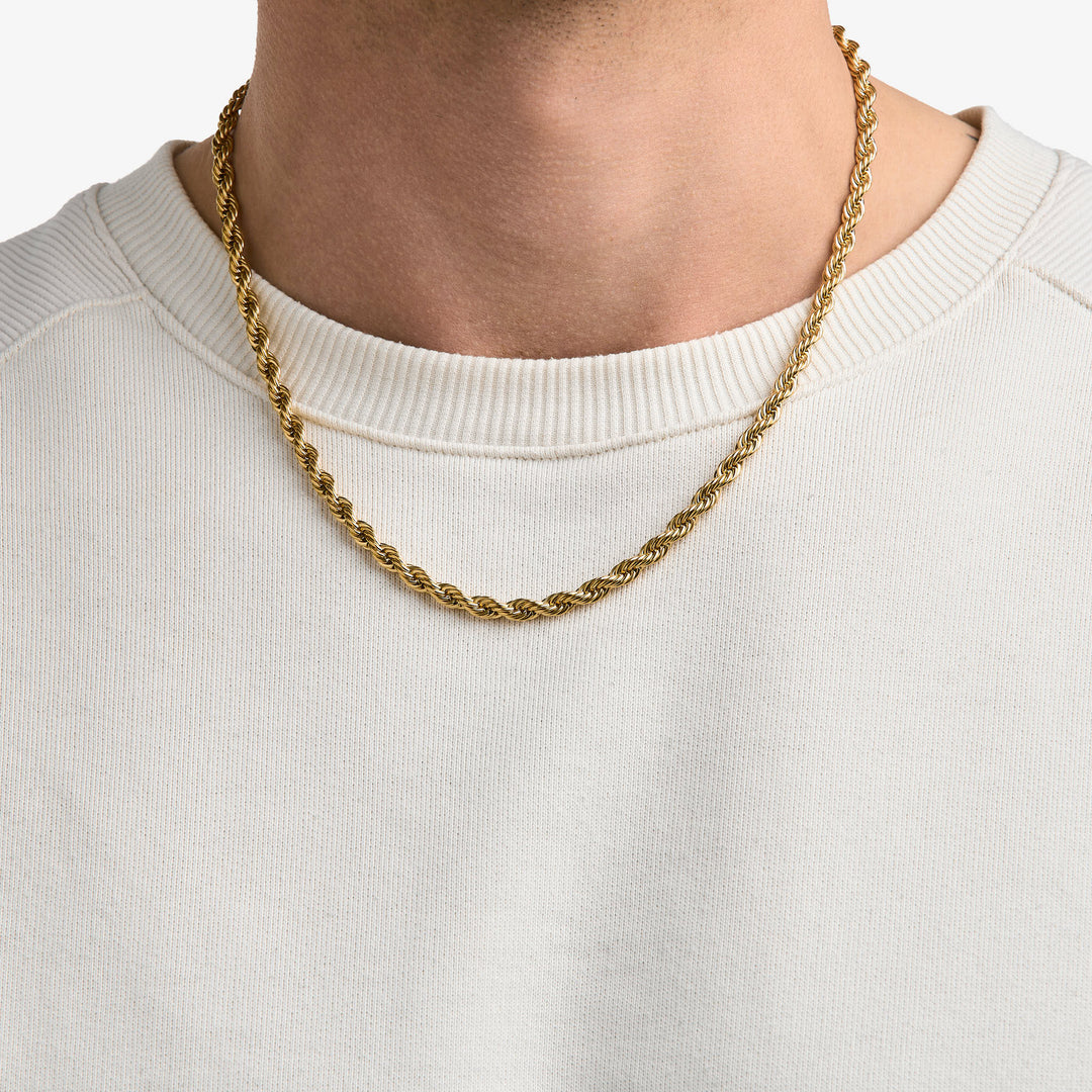 Thick Rope Chain Gold #material_gold