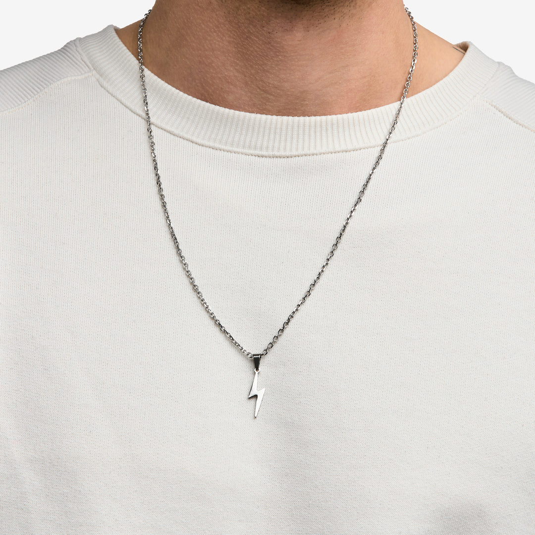 Electric Feel Necklace Silver #material_silver