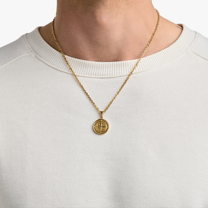 True North Necklace Gold #material_gold