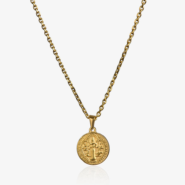 Gold shop peso necklace