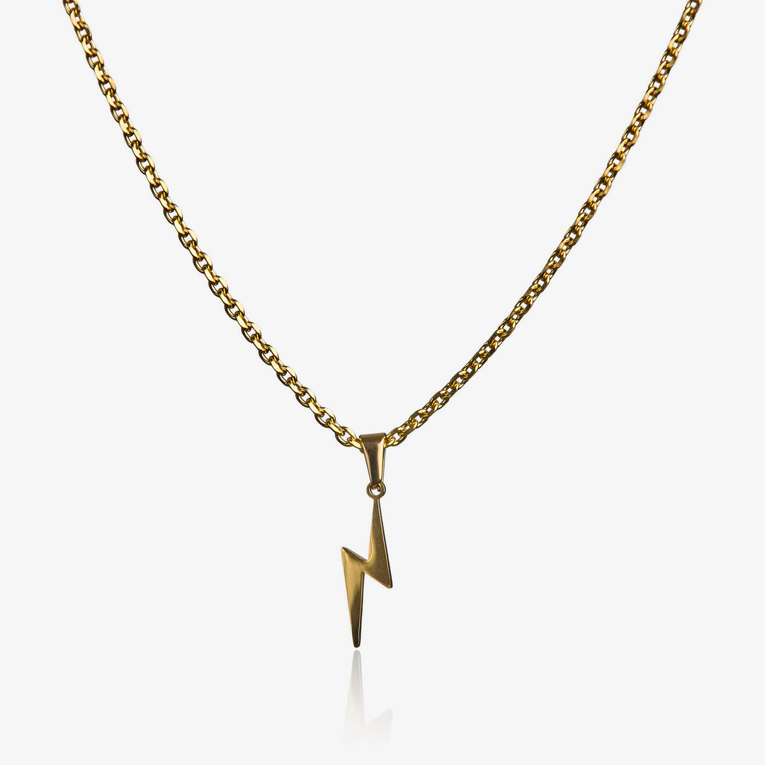 Electric Feel Necklace Gold #material_gold