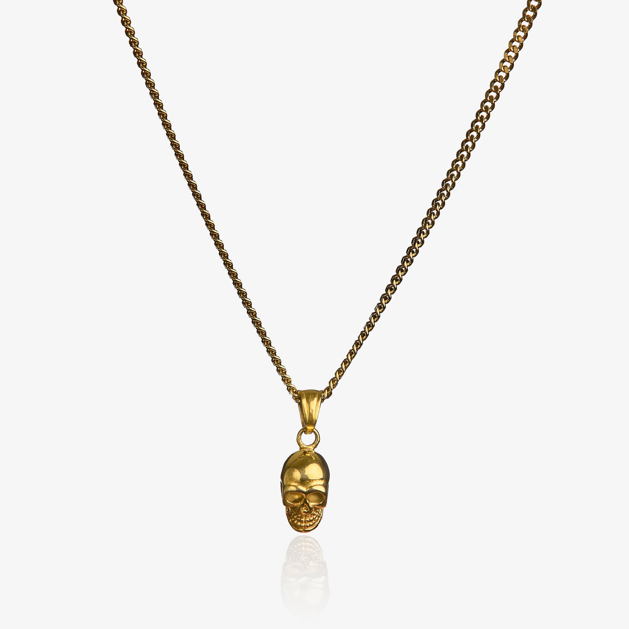 New Fashion Bone Biting Skull Medal Pendant Necklace Unique - Temu